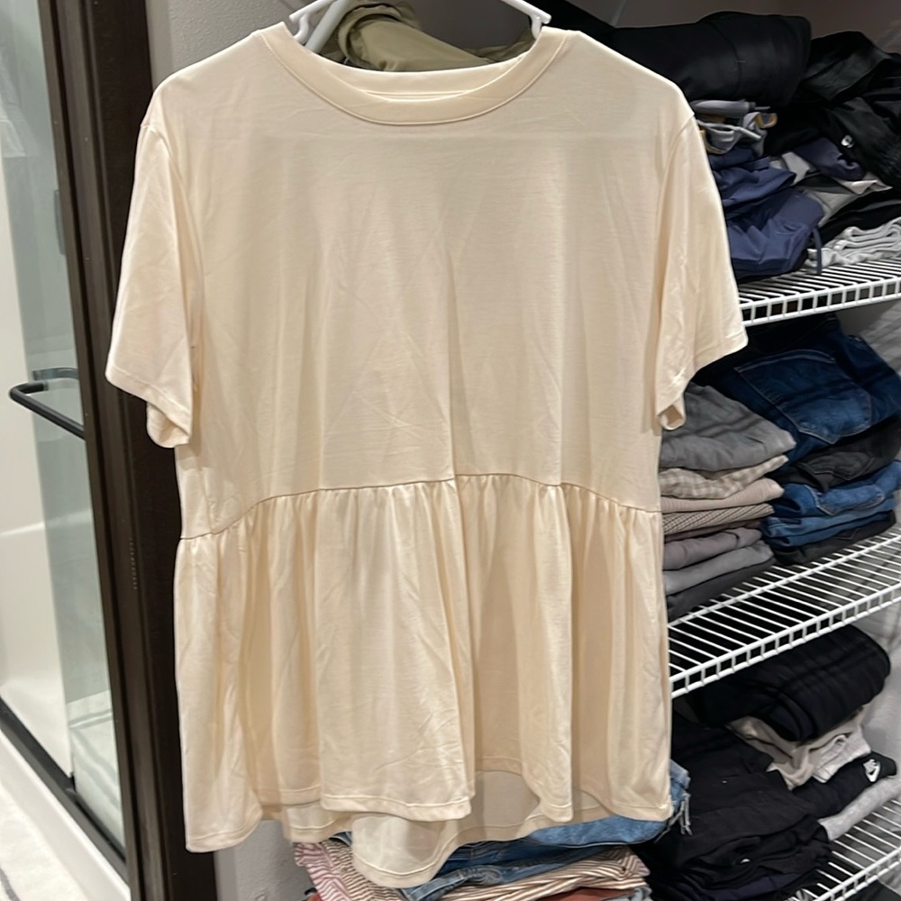 Oversized peplum soft and sexy shirt